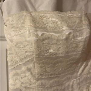 Wedding Dress with beaded vail!